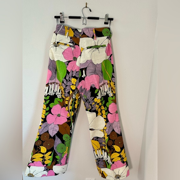 La Double J La Scala feather top with matching Hendrix pant in Big Flower print - Picture 8 of 10